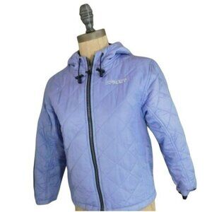 Spyder Size M Medium Purple Puffer Quilted Hooded  Girls  Sporty  Jacket